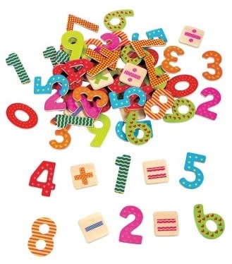 מספרים מגנטיים מעץ
