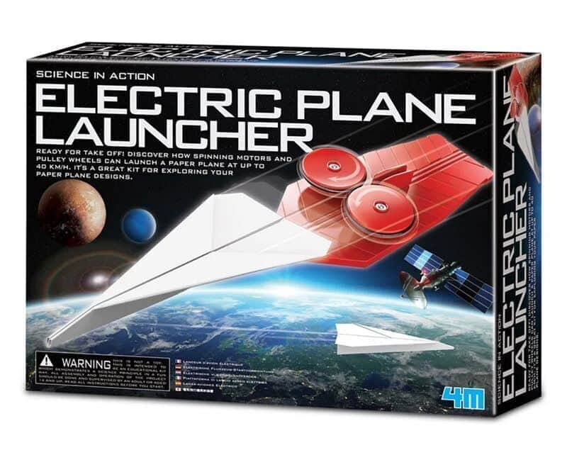 משגר מטוסים חשמלי להרכבה לילדים