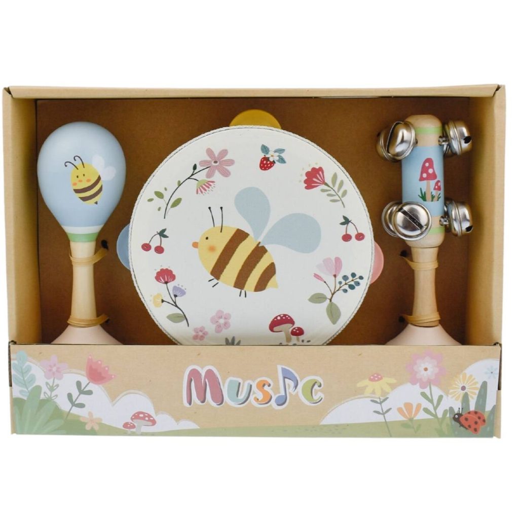 ערכת כלי נגינה מעץ לפעוטות