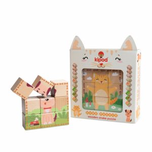 משחק קוביות עץ לילדים