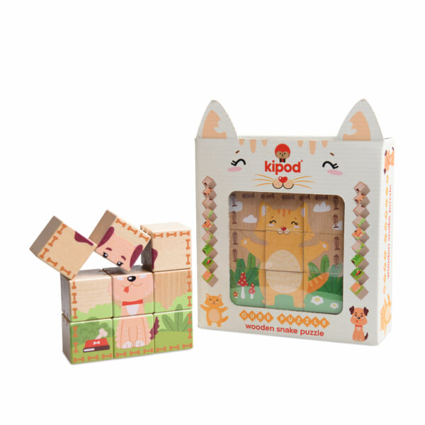 משחק קוביות עץ לילדים