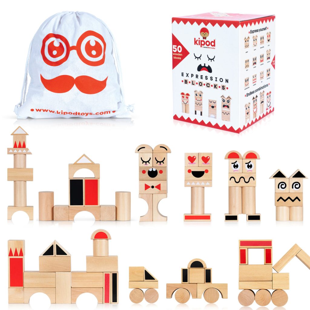 קוביות עץ רגשות