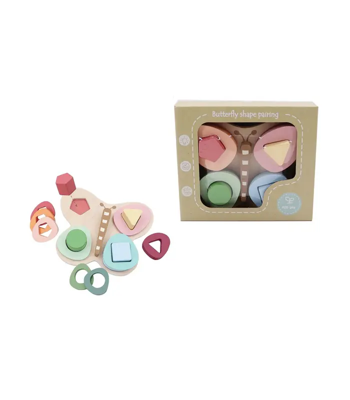 פאזל התאמת צורות מעץ איכותי