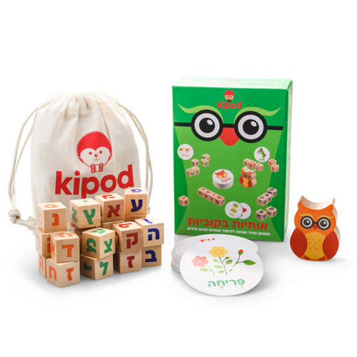 משחק אותיות בקוביות ללימוד אותיות ומילים