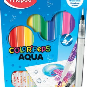 טושים עם מכחול מים