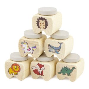 קופסה מעץ לשמירת שיניים לילדים