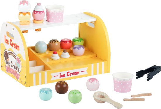 דוכן גלידה מעץ לילדים