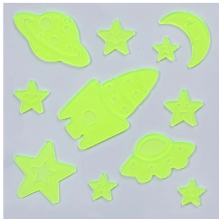 מדבקות זוהרות בחושך חלל