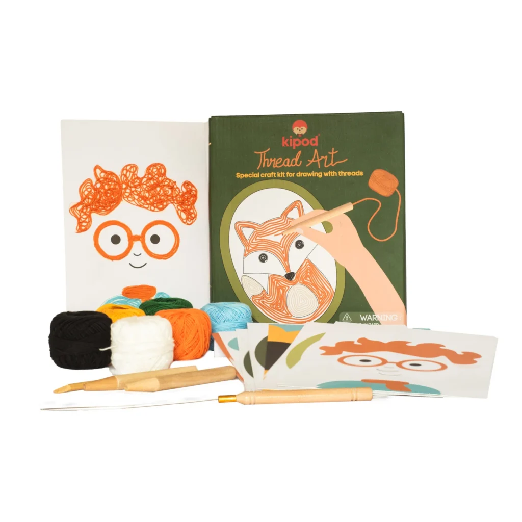 ציורי חוטים, יצירה בחוטים לילדים